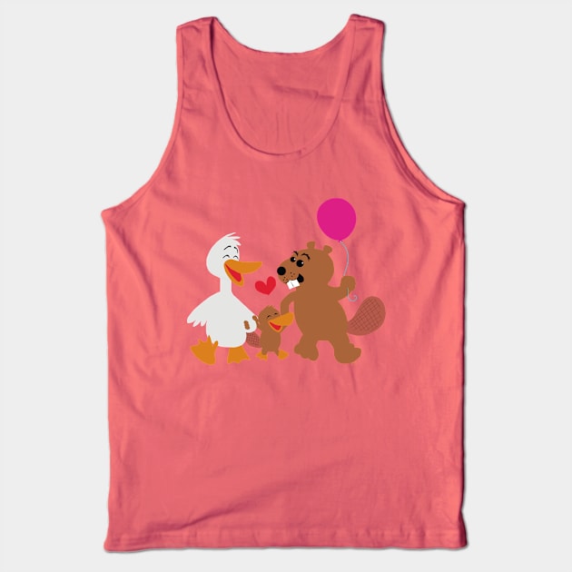 Platypus Family Tank Top by wolfmanjaq